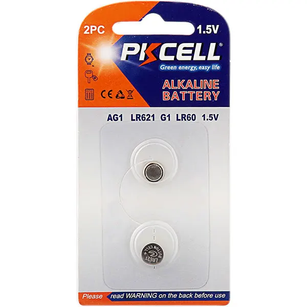 Ultra Alkaline 1.5V AG1 LR60 LR621 SR621SW 13mAh Coin Cell Watches Battery Made In China