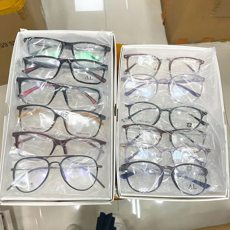 Assorted stocks trendy acetate optical glasses luxury fashion frames Metal Mixed eyewear manufacturers in china