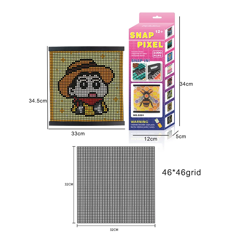 2024 New Trendy Perler PE Fuse Beads Canvas Cat Pattern Multi Colors No-Iron Fuse Bead Craft Masterpiece Kit For Kids And Adult