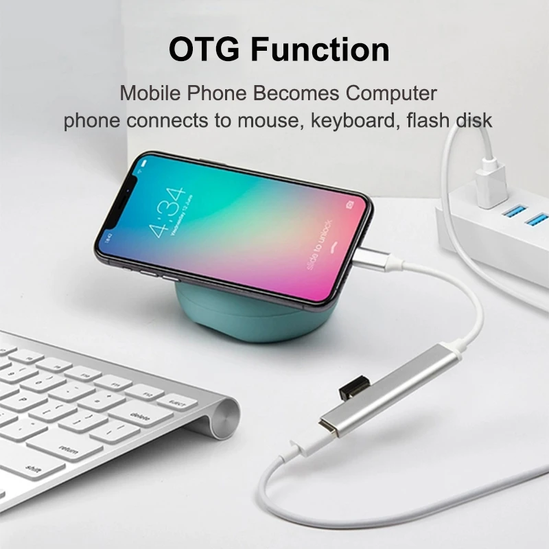 High Speed Type C Adapter Computer Extender Type-C USB Hub HDTV+USB2.0+USB3.0+USB-C for Laptop Tablet Mobile Phone