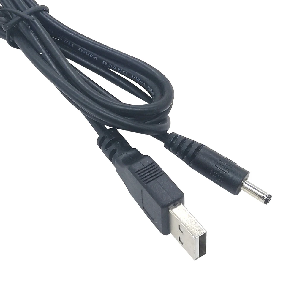 1 5 м 2464 22AWG Зарядка от usb до постоянного тока 3 мм x 35 Светодиодная лента для фонарика зарядный шнур