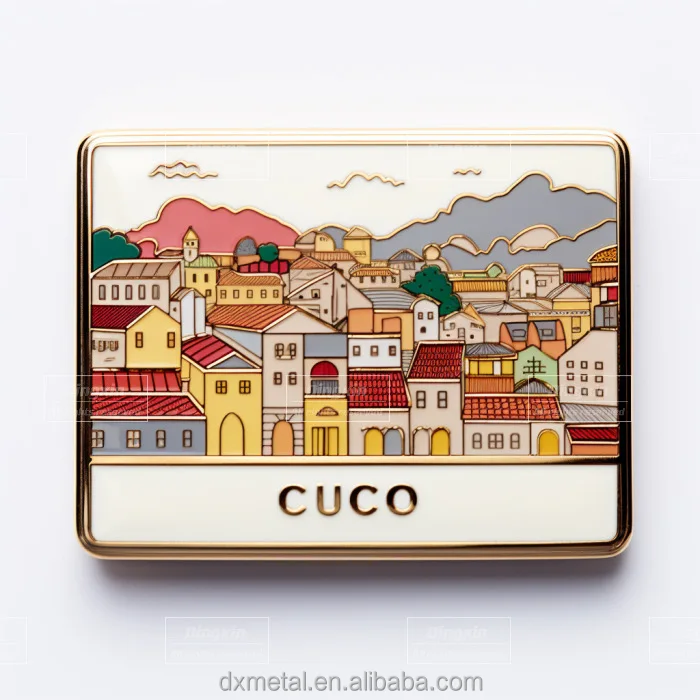 Manufacturer Customized City Travel Commemorative Theme Metal Pins For Collection