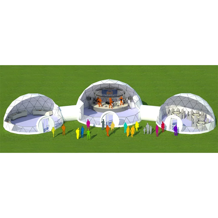 8m Steel Frame Permanent Winter Cold Weather Snow Dome House