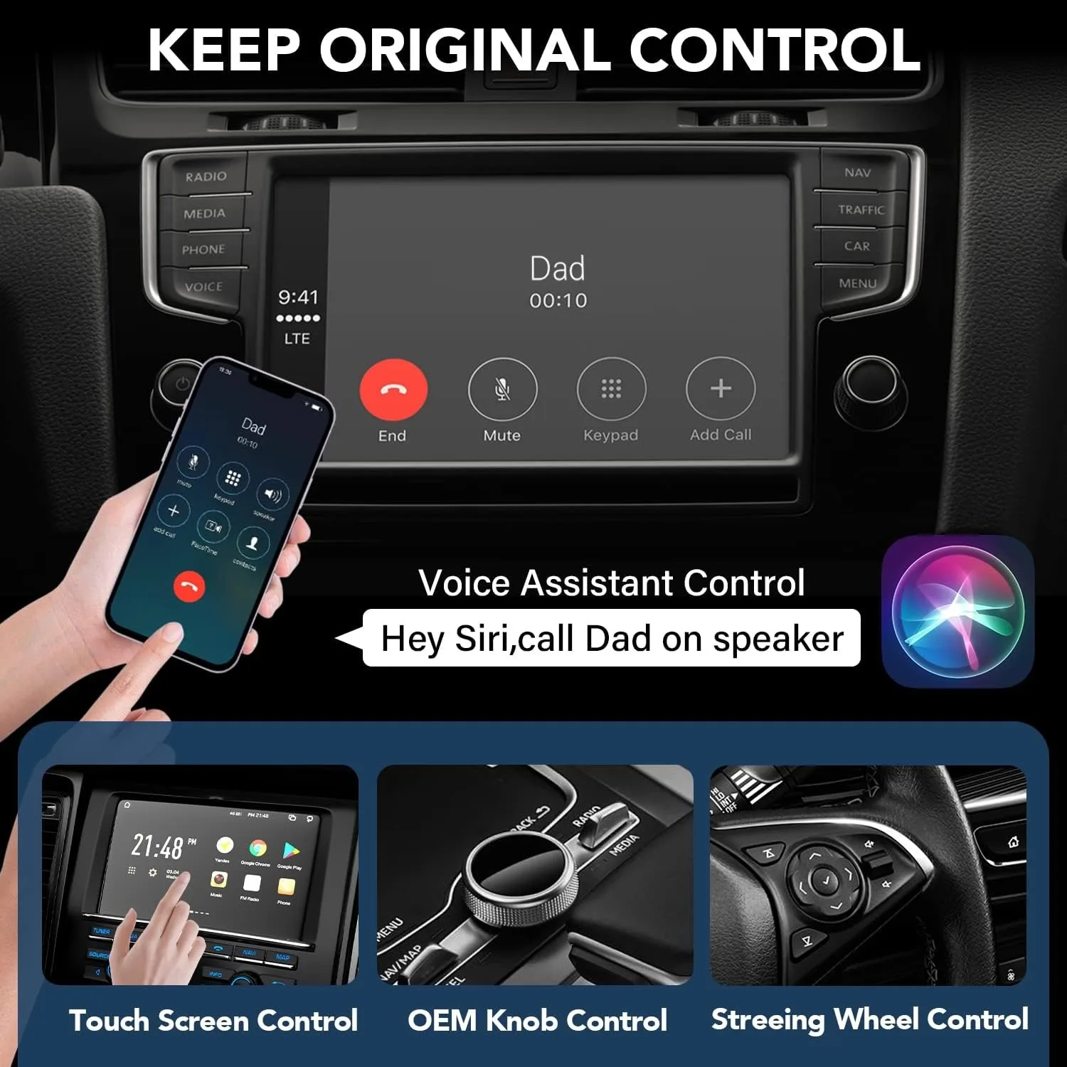 CarPlay Wireless Adapter Wired CarPlay Convert Cars Wireless CarPlay  Upgrade Plug  Dongle Converts Wired Fast and Easy Use