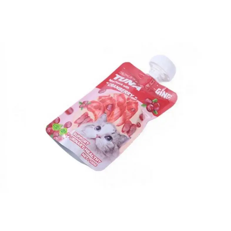 Cat Wet Food Pouch Ready To Ship Various Flavors Meat Particle Pet Treat Pouch Wet Cat Food Pouch