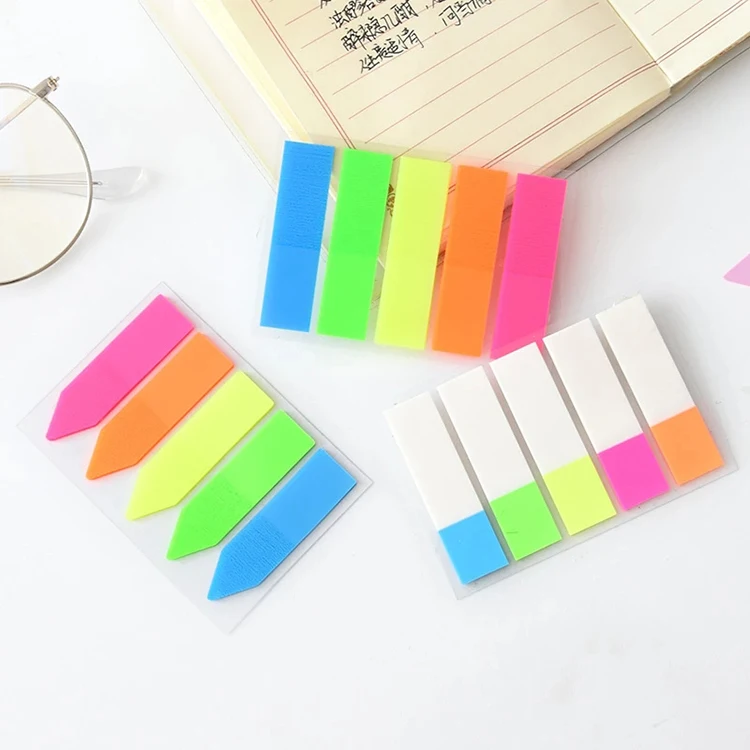 Kawaii Memo Paper Sticky Notes Memo Sticker Notepad Stationery translucent sticky notes color