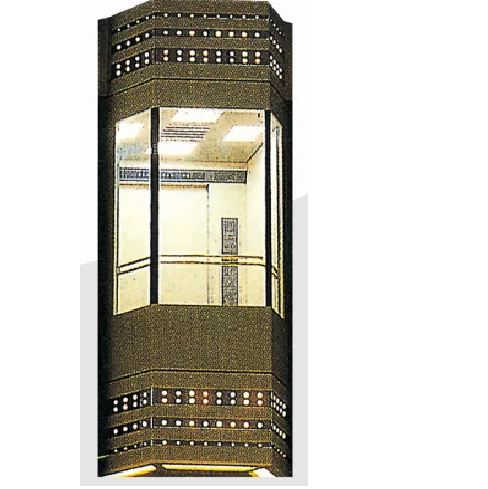 New safe systems outdoor glass lift transparent stainless steel elevator