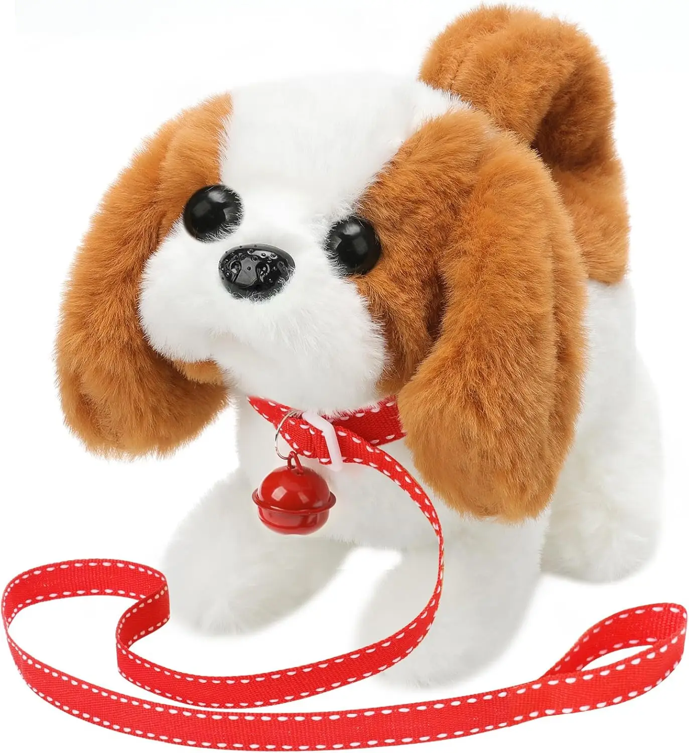 Plush  Toy Puppy Electronic Interactive Dog - Walking, Barking, Tail Wagging, Stretching Companion Animal for Kids Toddlers