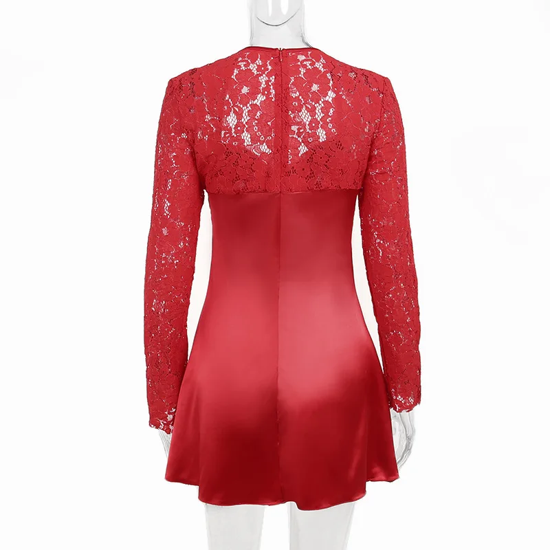tight short trendy Seersucker Halterneck backless Mini bodycon evening party lace Dress for women