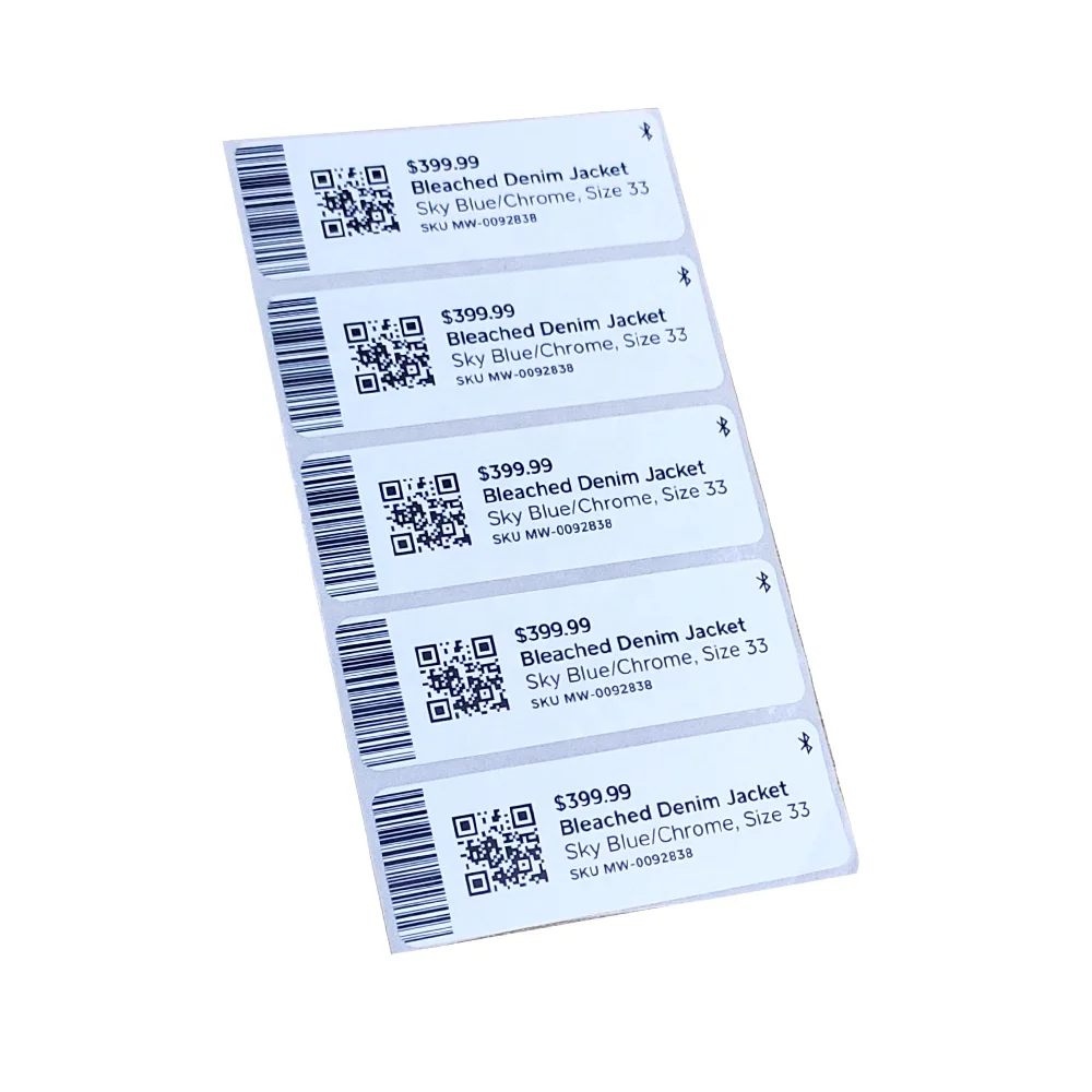 Клейкая наклейка с защитой от вскрытия штрих-кода по заводской цене