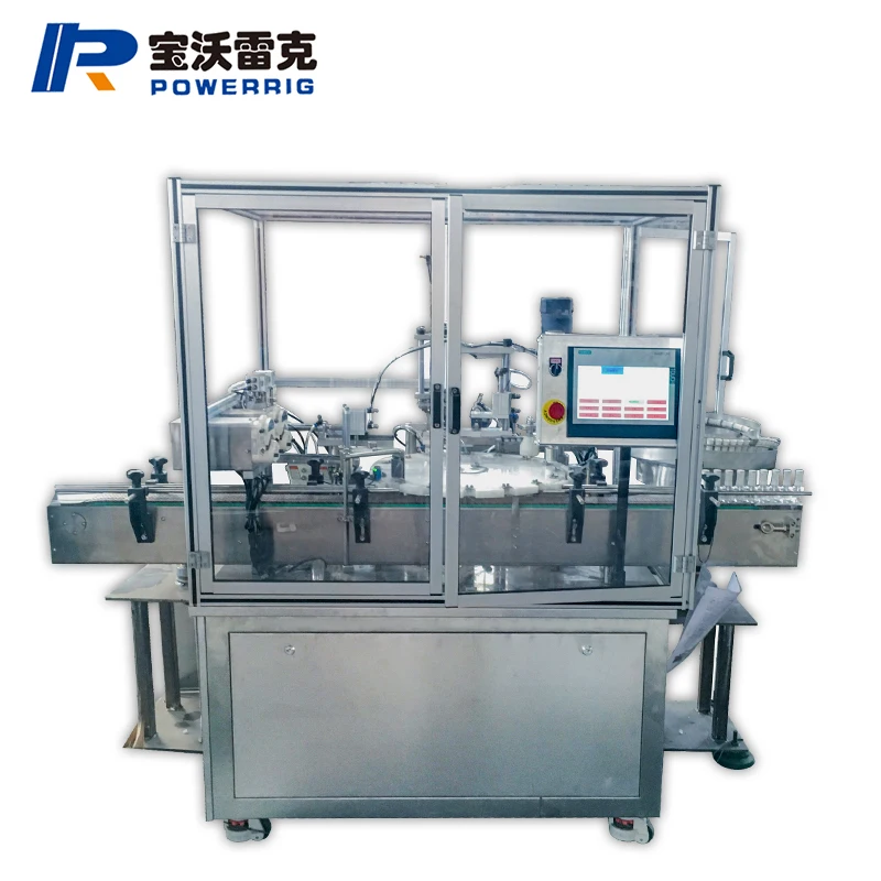 High viscosity small UV gel glue cosmetic nail polish remover glass bottle filling capping machine