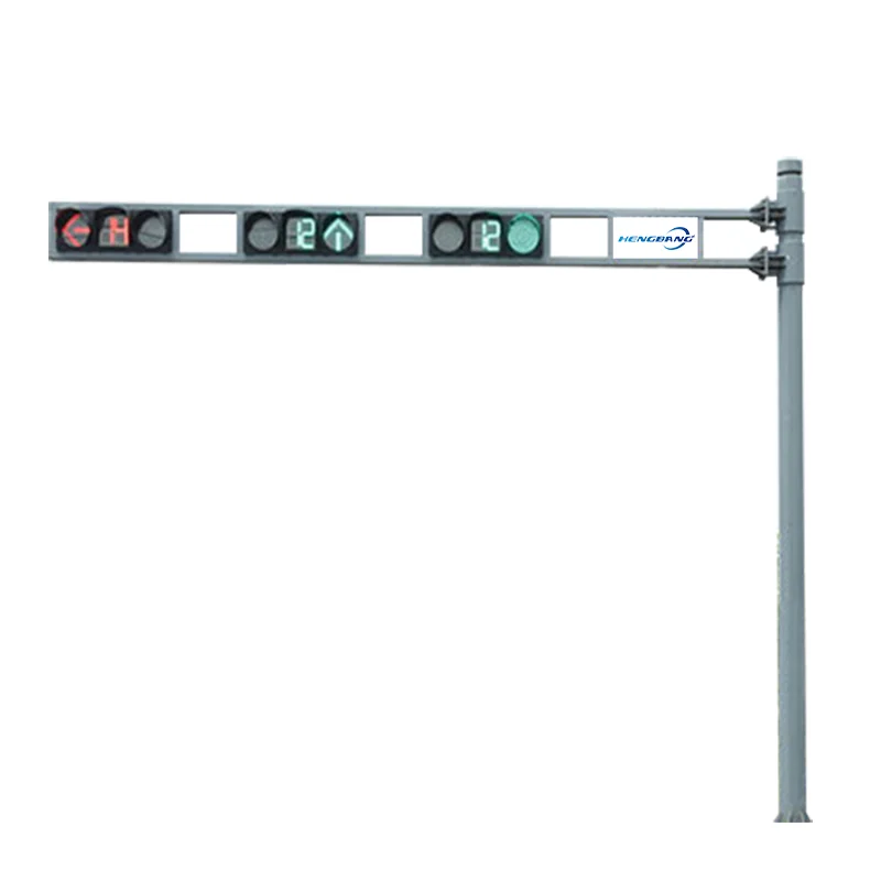 XLZM  Led Red Green Traffic Light 3 Way High Flux Traffic Light Galvanized Steel Traffic Signal Lighting Pole