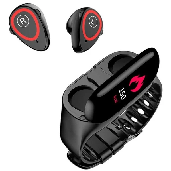 Drop shipping product 2023 hot new Women Men Sport smartwatch M1 Smart Watch 2in1 Bt Earphone Hate Rate Blood Pressure Monitor