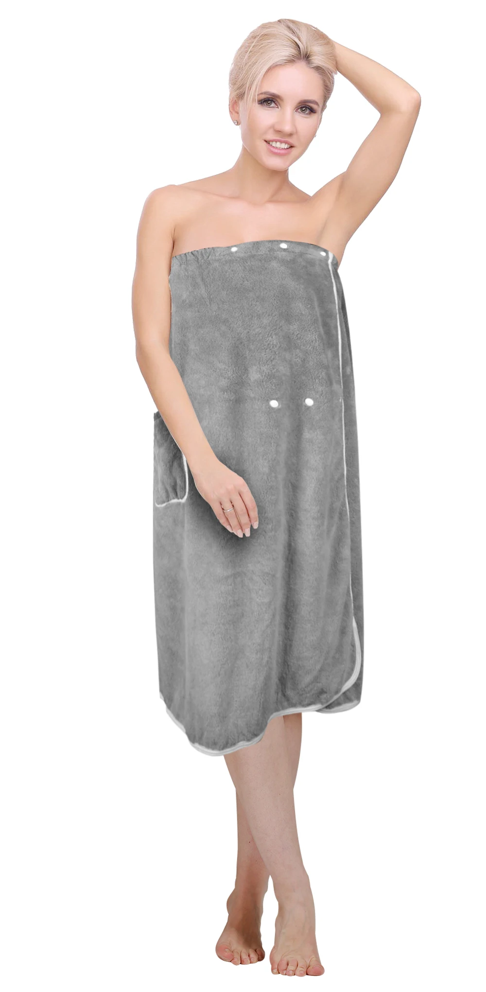 Hot Sale Women Spa Bath Wrap Towel Super Absorbent Bath Gown Microfiber Bath Towel