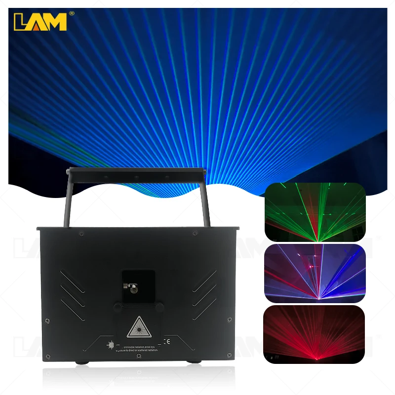 New Full Color Animation Laser Light 10W Outdoor Waterproof Laser Projector Waterproof 10W RGB Animation Laser Light For Events