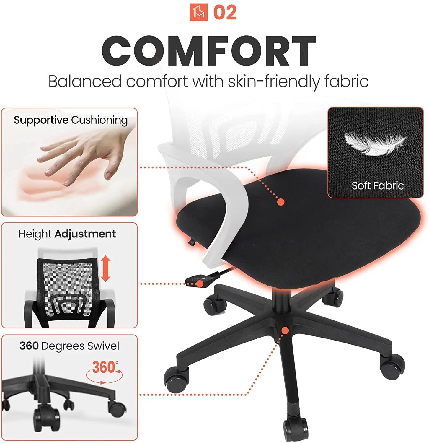 Cheap comfortable high quality swivel base mesh fabric plastic office computer chair furniture