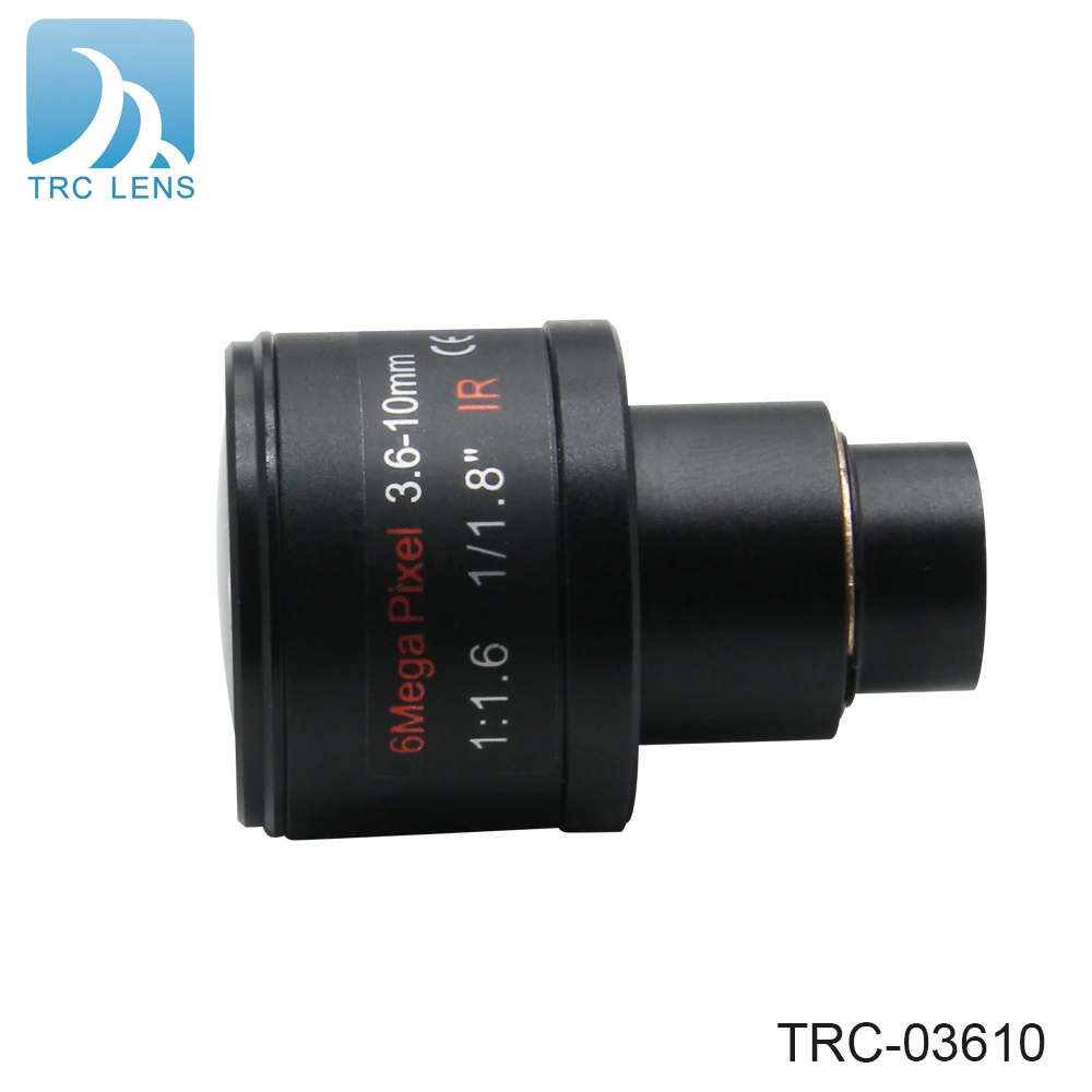 3.6-10mm 1/1.8 inch 6MP D14 Mount cctv varifocal lens