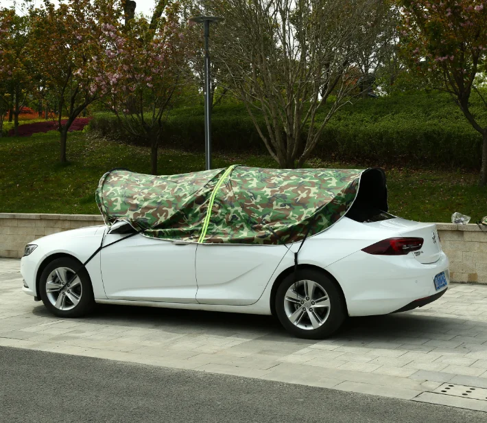 New style car cover fold umbrella outdoor umbrella holder for various car sun protection umbrella dustproof car tent lightweight