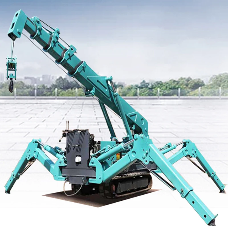 1.2t Gasoline 3t 5t 8t 12t Diesel Track Crane Hydraulic Telescopic Spider Hoist