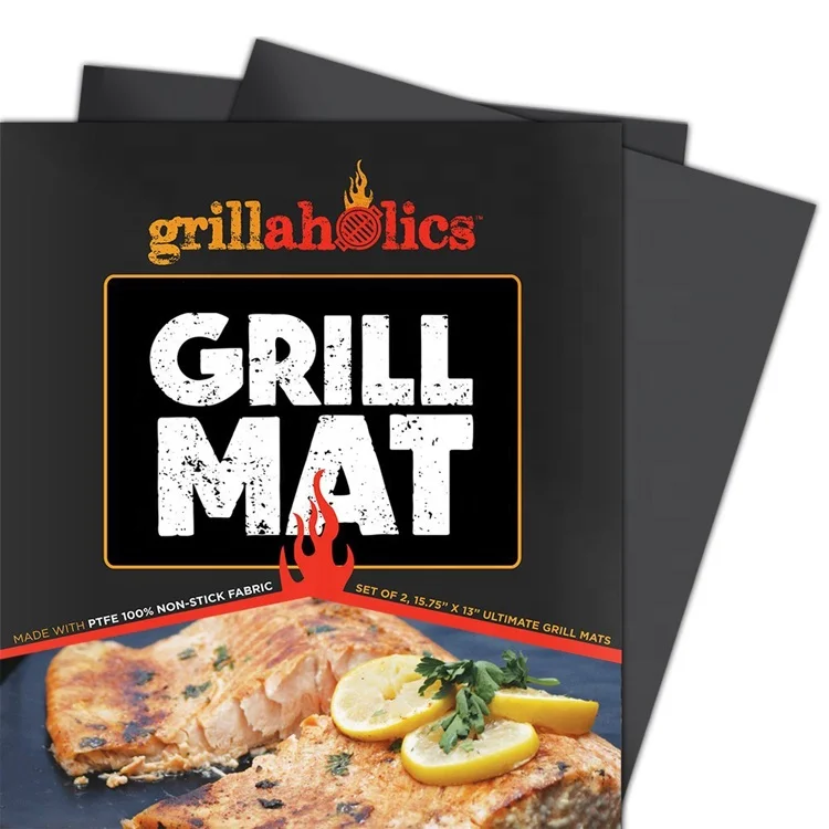 
PFOA free Non Stick Reusable best Grillaholic grill mat  (62328717741)
