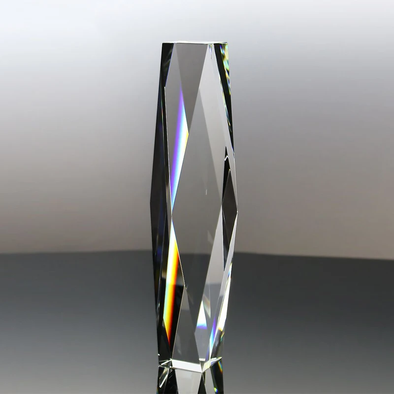 ADL Crystal Diamond Rhombus Star Glass Trophy High-Quality Making Machine Blank Crystal Trophy with Customized Logo