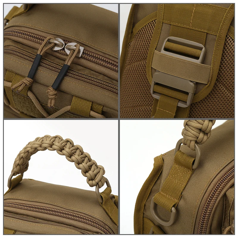 Outdoor Large Capacity Chest Pack for Men Traveling Fishing Backpack 20L Tackle Sling Bag