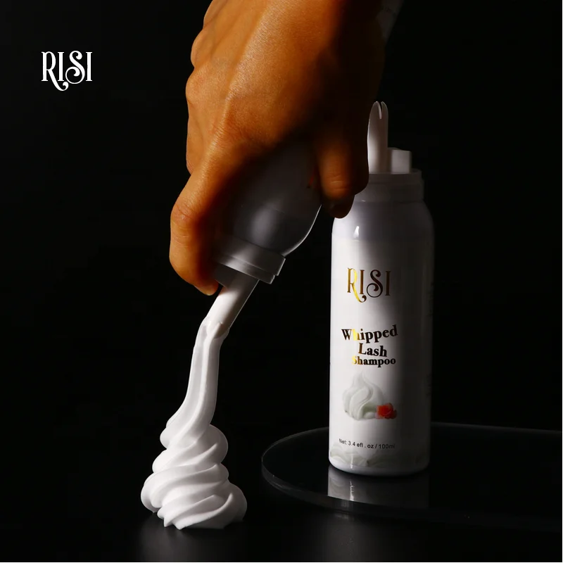 RISI Private Label 100 мл хлыст Шампунь Крем для наращивания ресниц взбитые ресницы очищающее средство