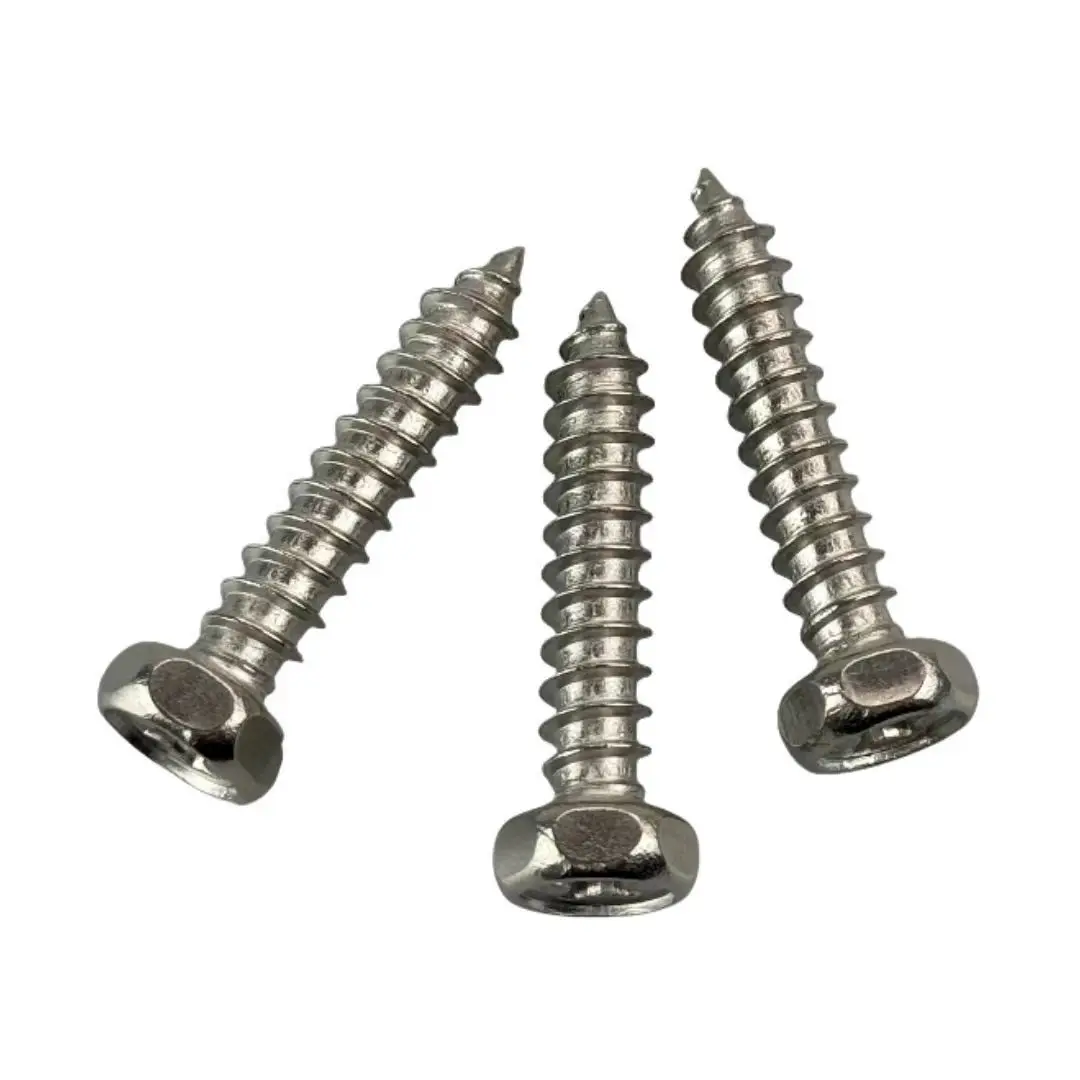 Hot Sell with best price customizable hex stainless steel 304 cross tapping wood screws M2 M4 M6