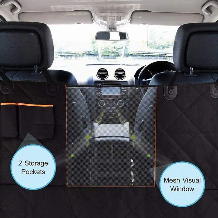 Dog Car Seat Cover for Back Seat Waterproof Scratchproof Dog Seat Covers for Cars with Side Protector