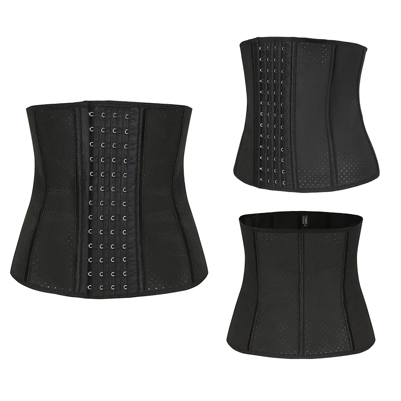 Bones Waist Trainer Pospartum Recovery Belts Waist Cincher Firm Tummy Control Shaper 9 Steel Logo Latex Support Customized