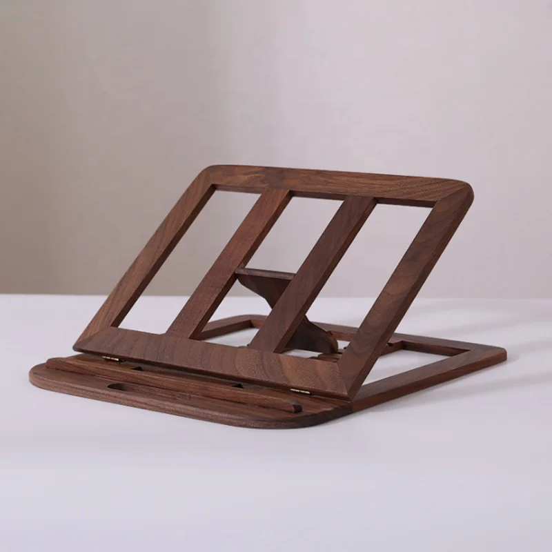 Solid Wood Adjustable Laptop Stand Foldable Laptop Stand with Multiple Angles