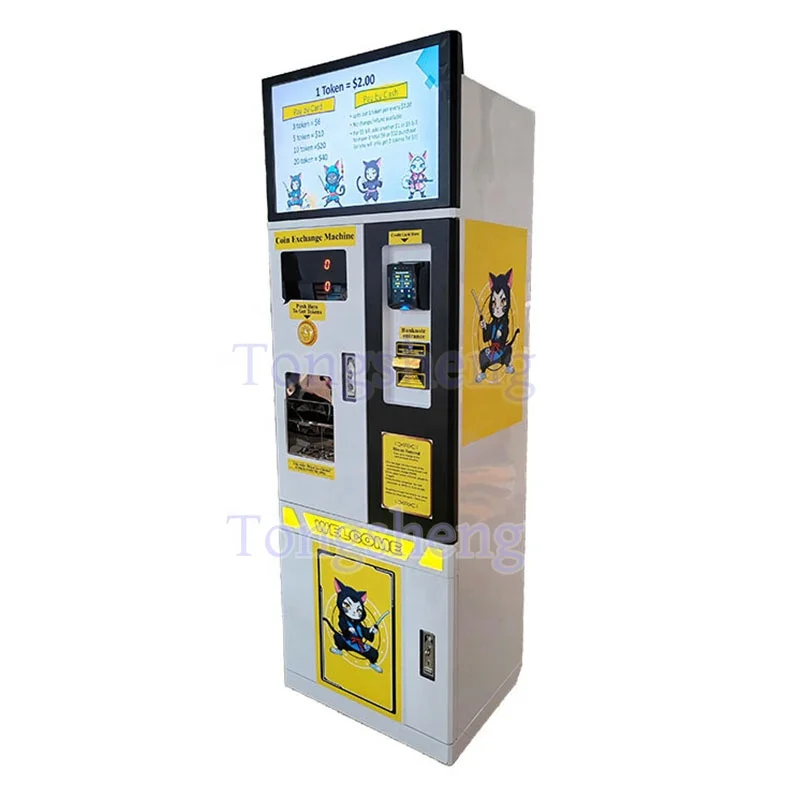 USA Customized Token Coin Change Machine with NAYAX bill to coin change machine Money Changer Automatic Coin Exchange Machines