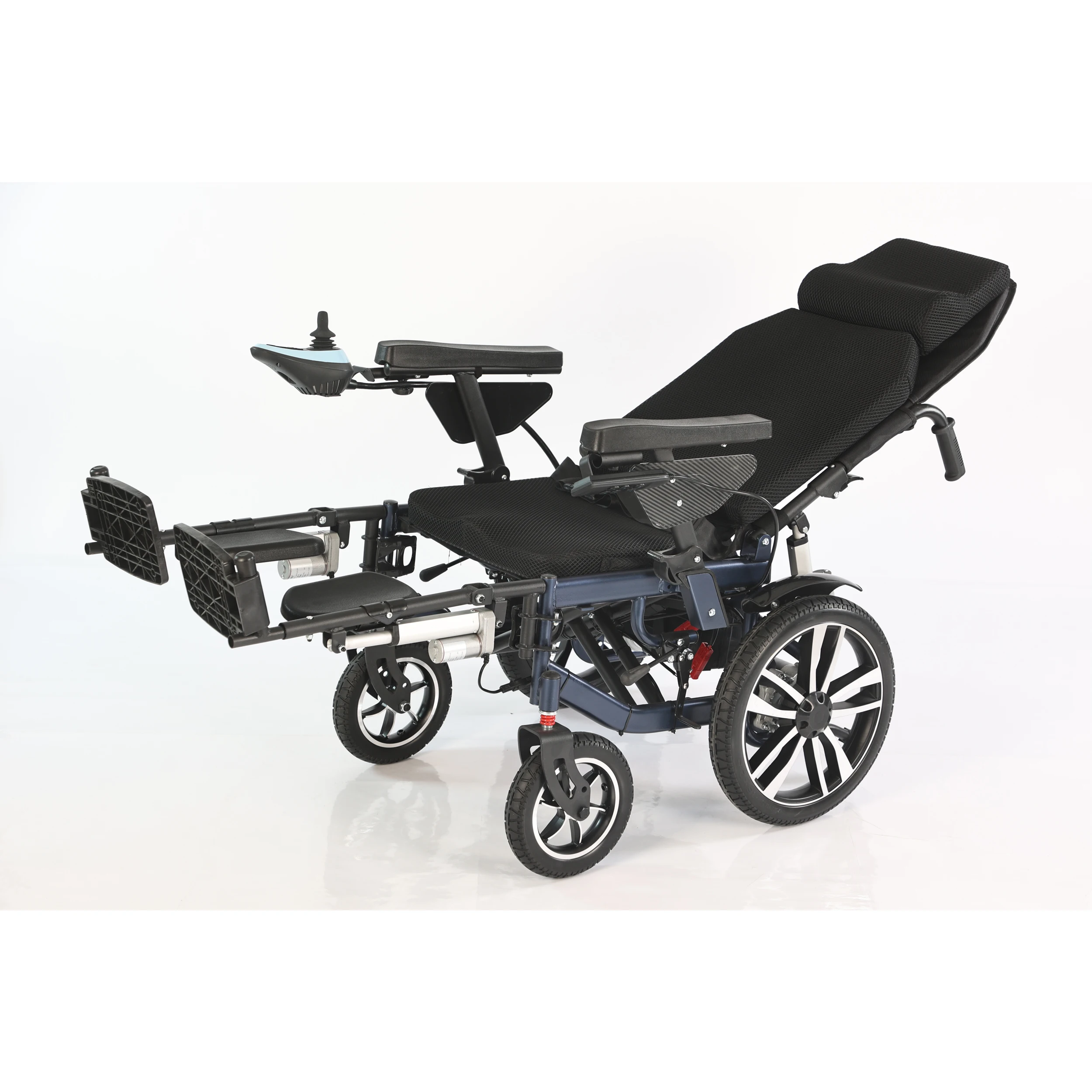 Remote control Foldable All-Terrain Electric Wheelchair for Adults & Handicapped Power Wheelchair for Disabled Walker & Rollator