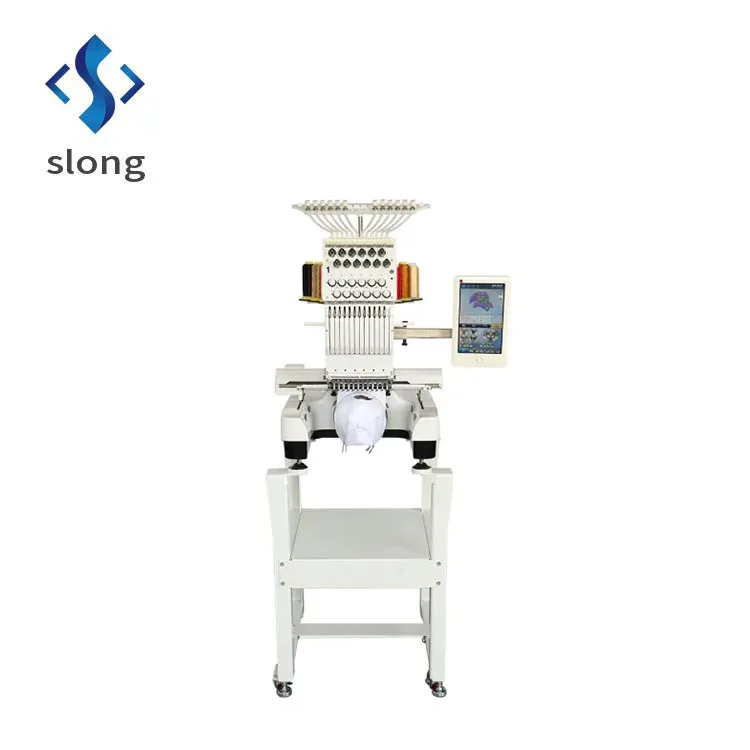 High-speed single-head commercial computerized flat-top garment patch towel embroidery machine ex-factory price