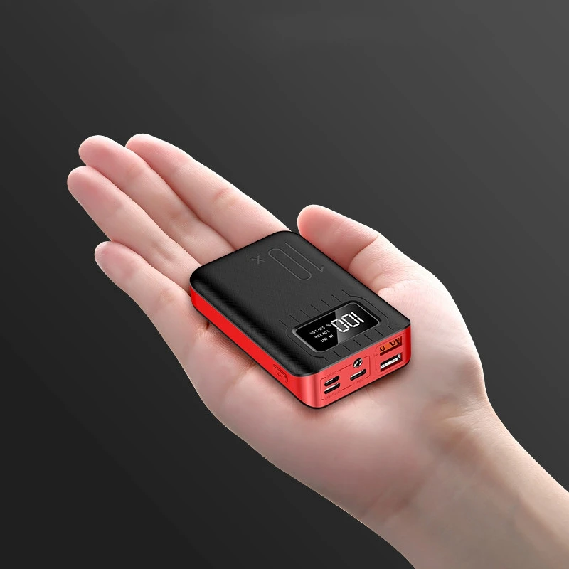 2021 New li-polymer battery ultra-slim fast charging power bank 10000mah portable custom logo smart mobile charger power bank