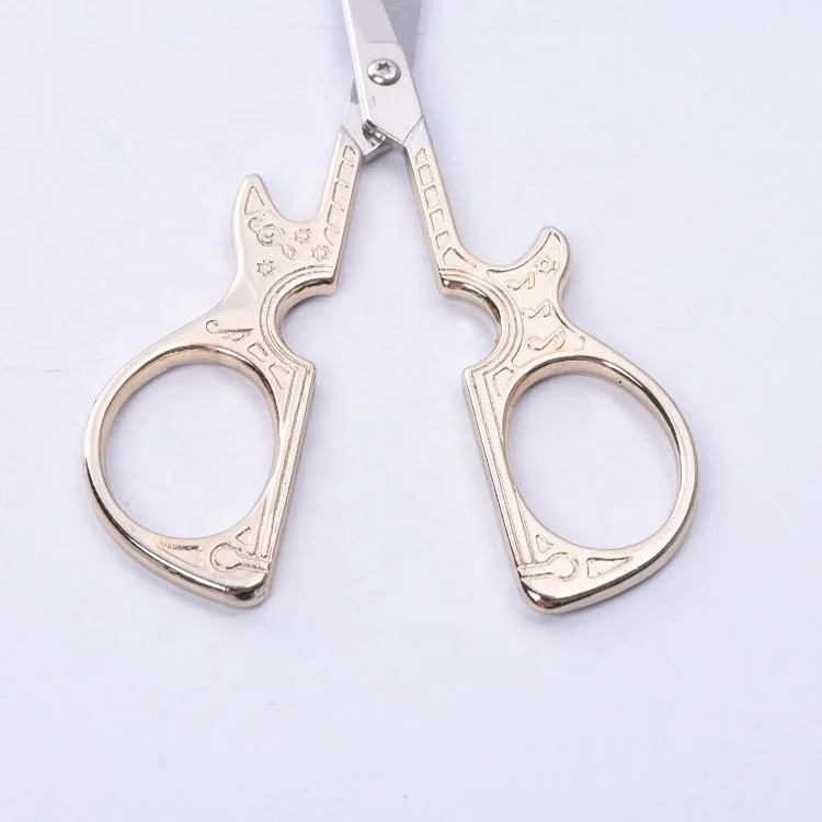 wholesale antique gold embroidery scissors