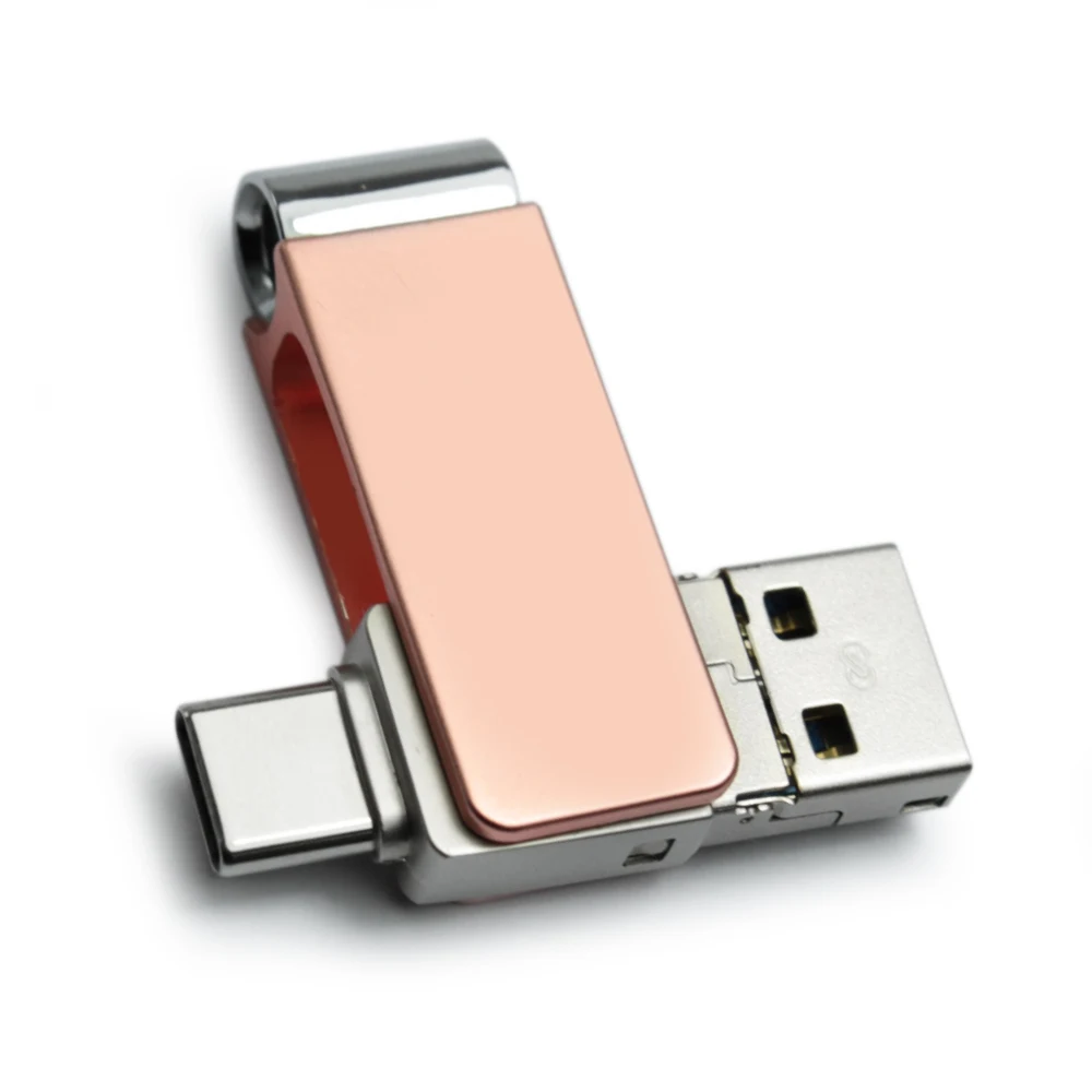 
Двойная карта памяти 128 ГБ 64B 32 Гб 16 Гб 3 в 1 OTG флэш-накопитель USB 3,0 