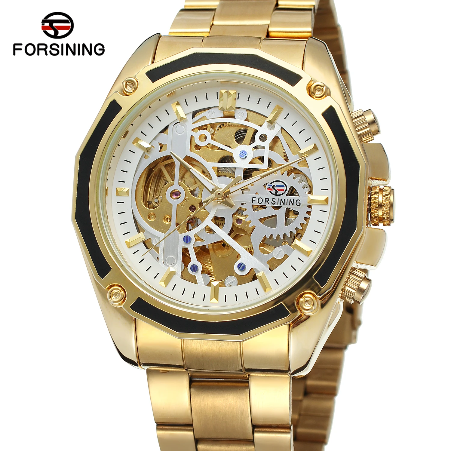 2024 Hot Sale Forsining Skeleton Automatic pulsera relojes Mens Watches uhren herren montre homme Wholesale China Supplier