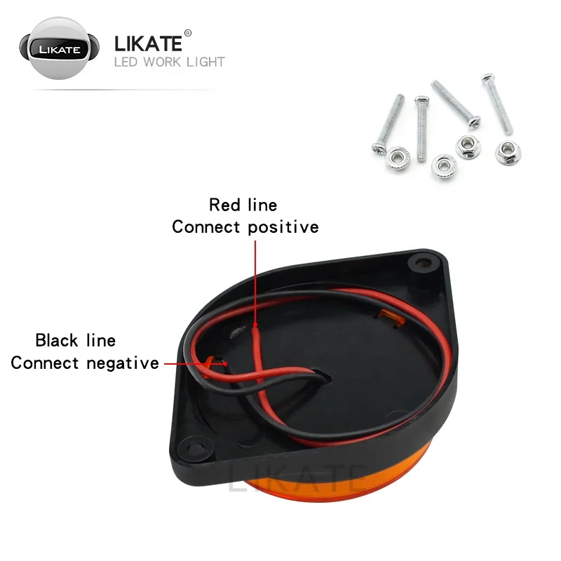 Truck Trailer Reverse Spare Bar Parts Bumper Car Side Lamp Light led stop reverse rear tail lamp for truck car