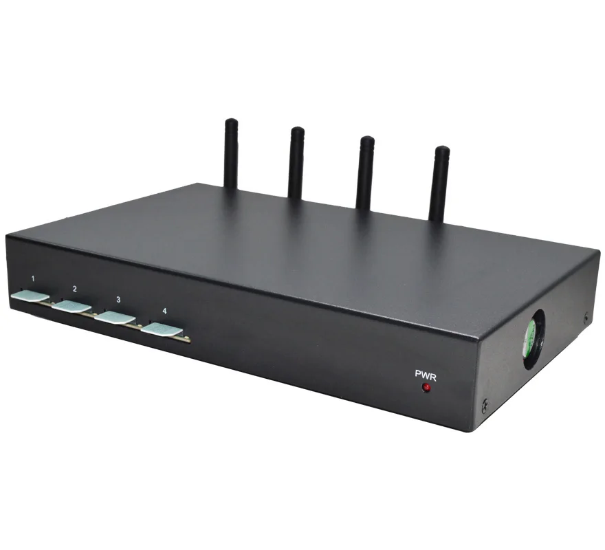 Small Ports Cheap 4G LTE SK 4 Ports Voip Gateway Goip Gsm Goip Gateway SK4-4 For Testing Voice Business