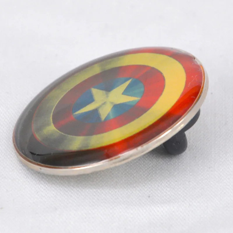 Photo Printing Universe Collectible Captain Avenger Witch Marvel Pins with Dome Epoxy