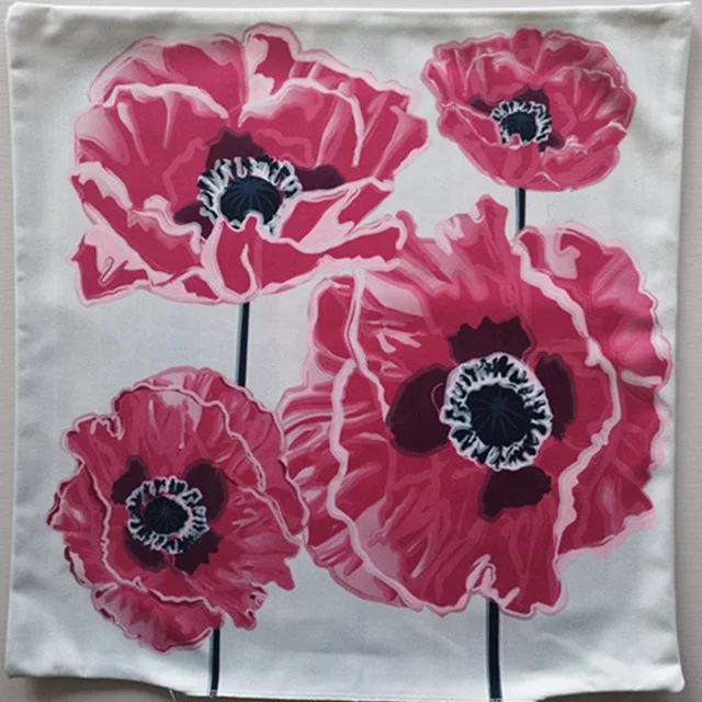 UV Protected Olefin Waterproof Outdoor Custom Printed 100% Polyester Throw Pillow