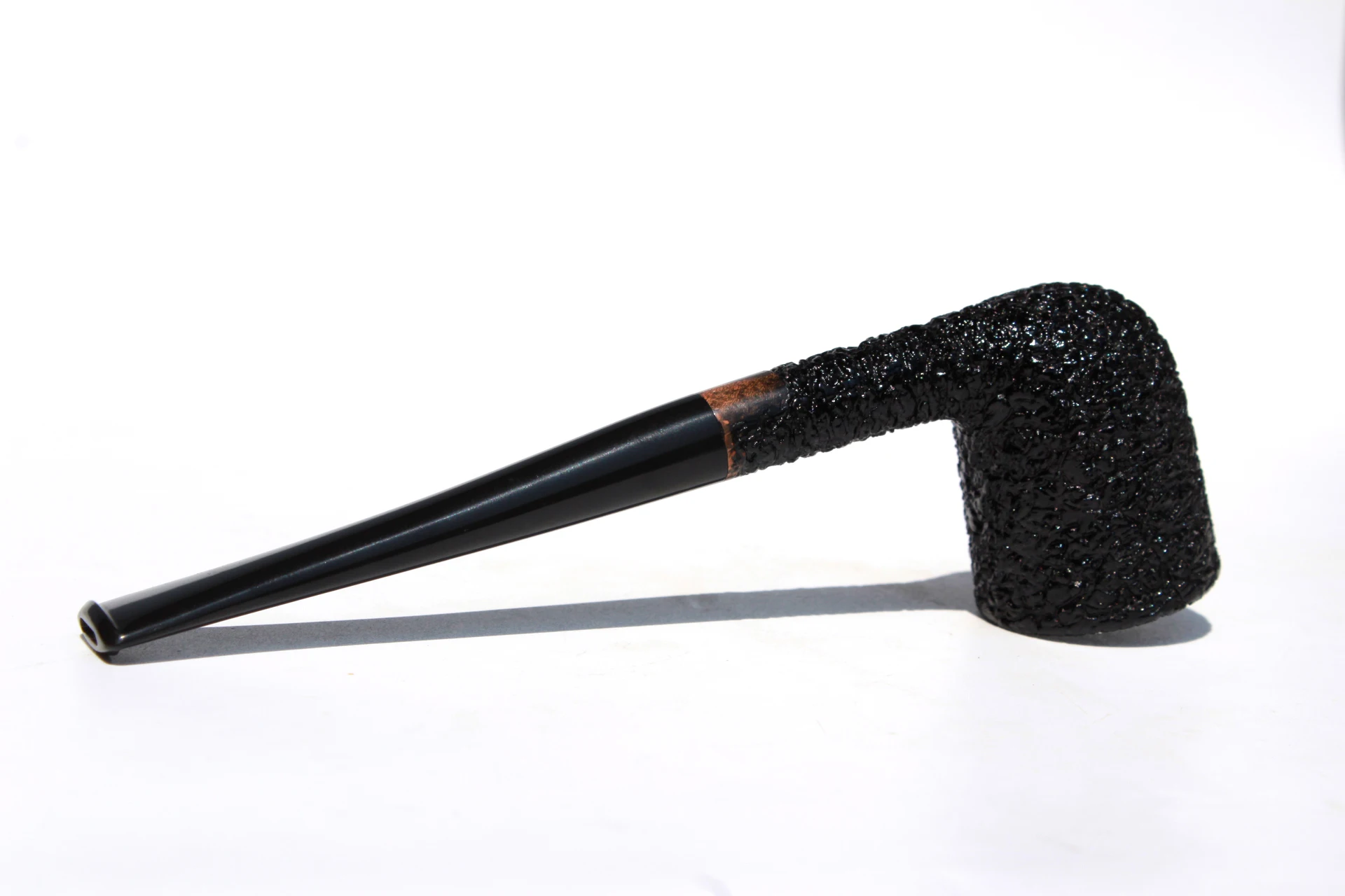 Briar Pipes Tobacco Smoking Pipe Carved/Sandblast  None Filter Straight Pipe Dublin Shape #L214