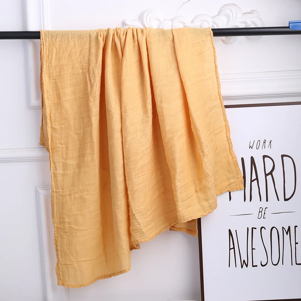 Customize Muslin Baby Swaddle Blanket White Organic Cotton Baby Blankets Knit Blanket 30x40 Bamboo&cotton Swaddle Woven Plain 40