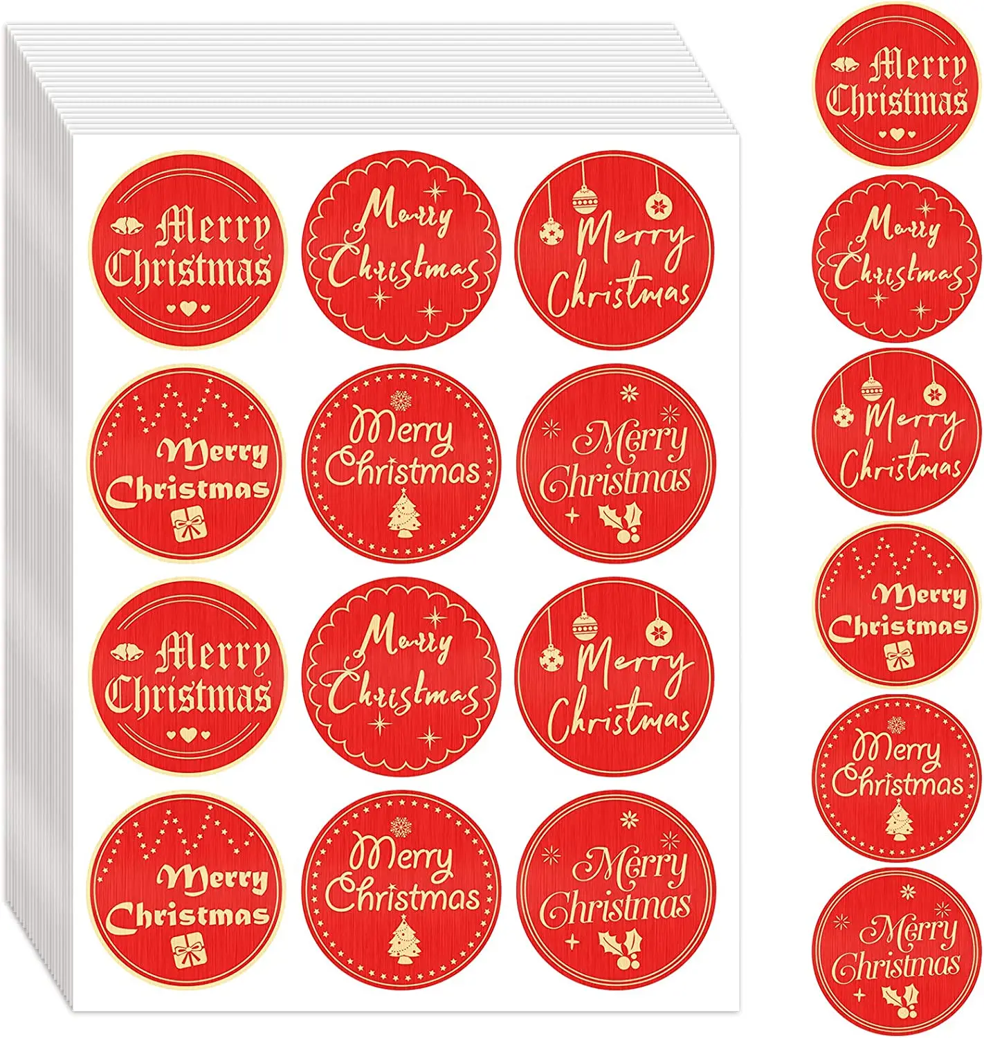 Print label sticker Merry Christmas Happy Halloween Sticker logo label stickers manufacturer