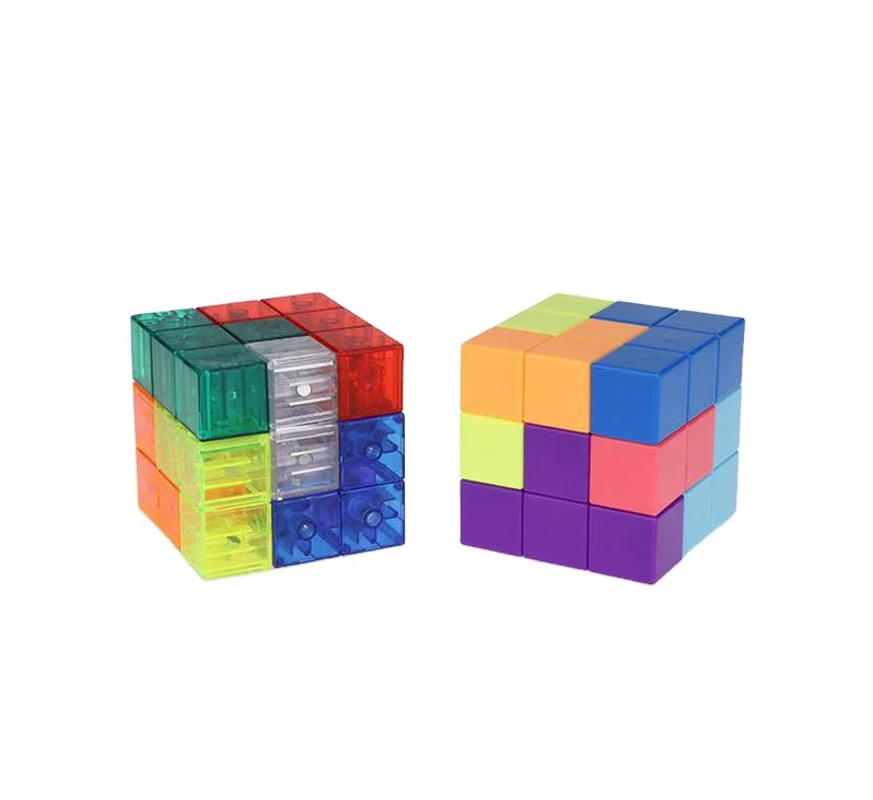 Educational Toys Learning Kids Manipulatives Colorful Plastic Centimeter Cubes Magnetic Plastic Cube