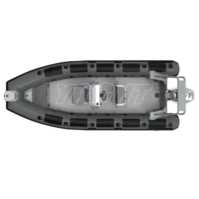 Durable RHIB 590 Aluminum Hull RIB PVC/Hypalon/Orca Inflatable Boat