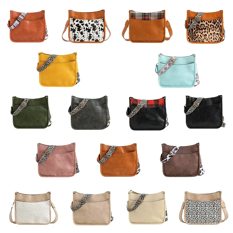 Custom Cow Print Purse Shoulder Bag Designer Luxury Leather Crossbody Bag Women With Guitar Strap