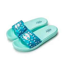 LUOFU women sandals rabbit cute printing sandals slide home outdoor slippers for lady and girls