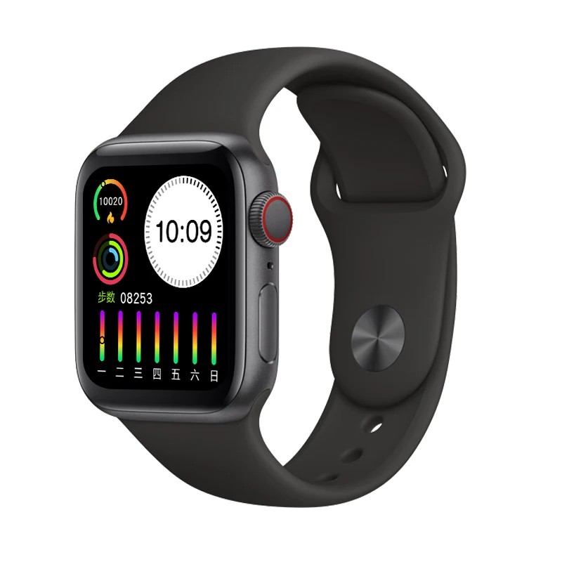 New design touch screen IP68 waterproof fitness smart watch with heart rate monitor